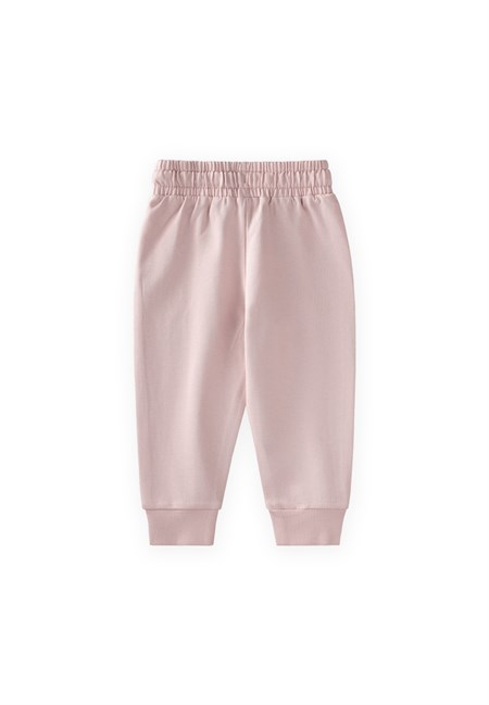 Mevsimlik Basic Eşofman 1-10 Yaş Pudra Pembe
