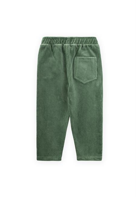 Fitilli Kadife Pantolon 1-8 Yaş Yeşil