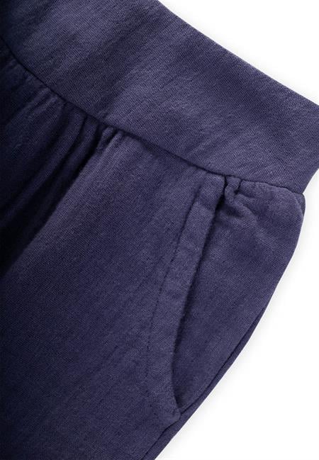 Organik Müslin Pantolon 2-8 Yaş Lacivert