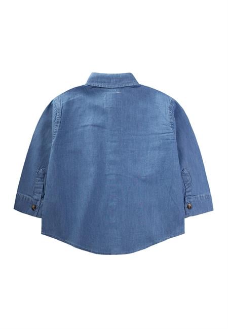 Kot Gömlek 2-10 Yaş Mavi