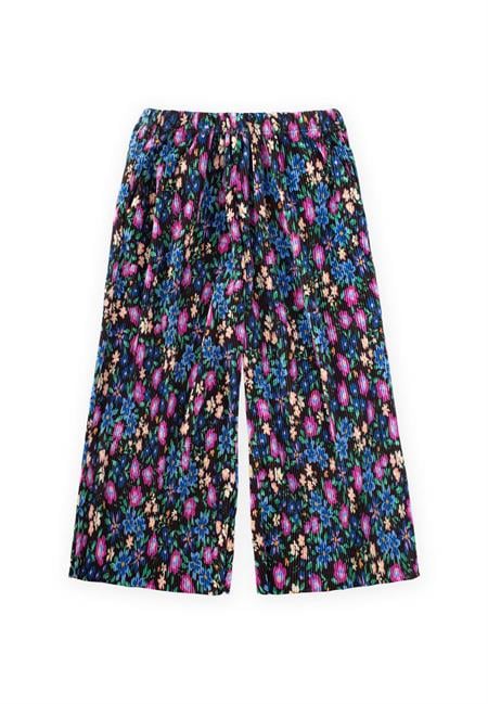 Piliseli Dökümlü Pantolon 3-10 Yaş Çiçek Desen