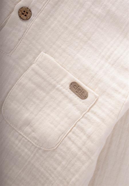 Organik Bohem Gömlekli Mevsimlik Takım 2-8 Yaş Ekru