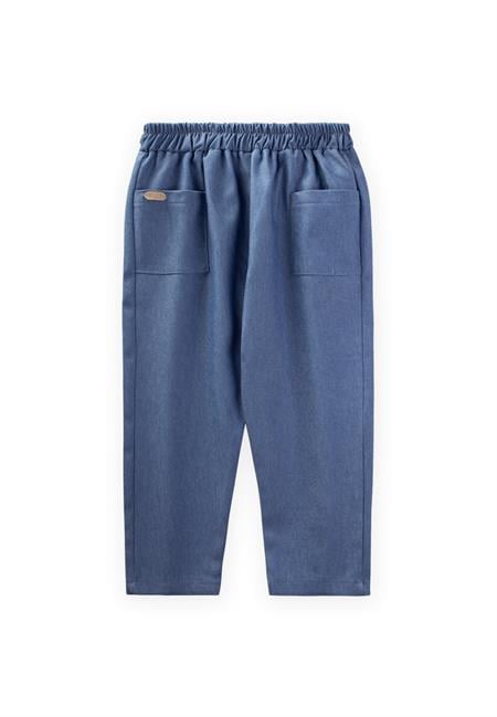 Cep Detaylı Pantolon 8-12 Yaş Mavi