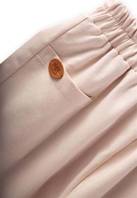 Cep Detaylı Pantolon 8-12 Yaş Krem