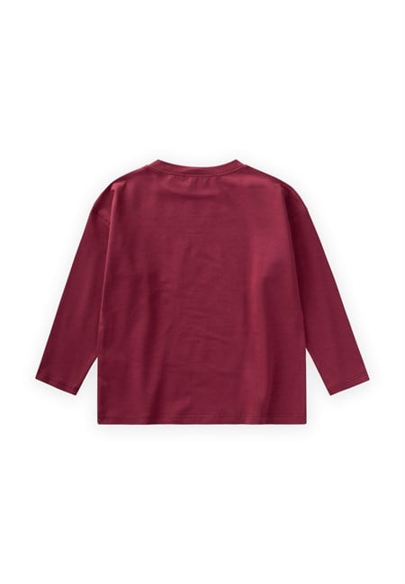 Mevsimlik Basic T-Shırt 2-10 Yaş Bordo