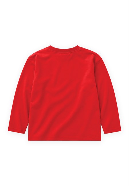 Mevsimlik Basic T-Shırt 2-10 Yaş Kırmızı