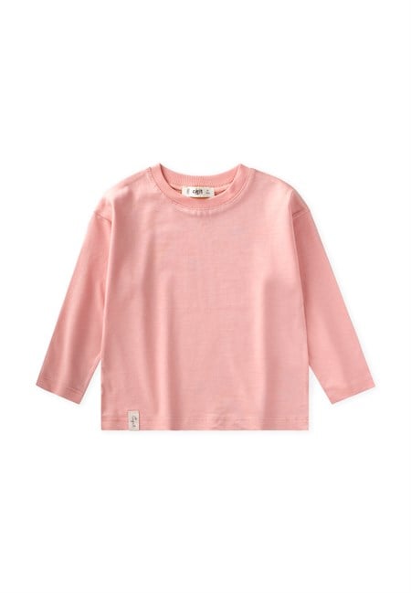 Mevsimlik Basic T-Shırt 2-10 Yaş Ş PEMBE