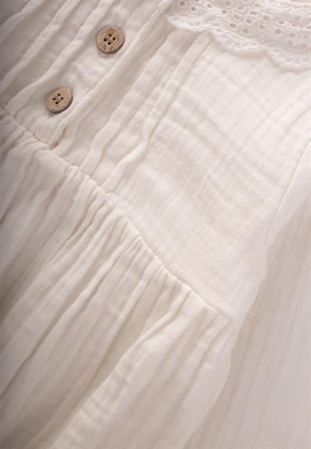 Fisto Yakalı Mevsimlik Müslin Zıbın 0-2 Yaş Ekru