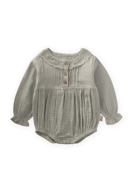 Fisto Yakalı Mevsimlik Müslin Zıbın 0-2 Yaş Su Yeşili