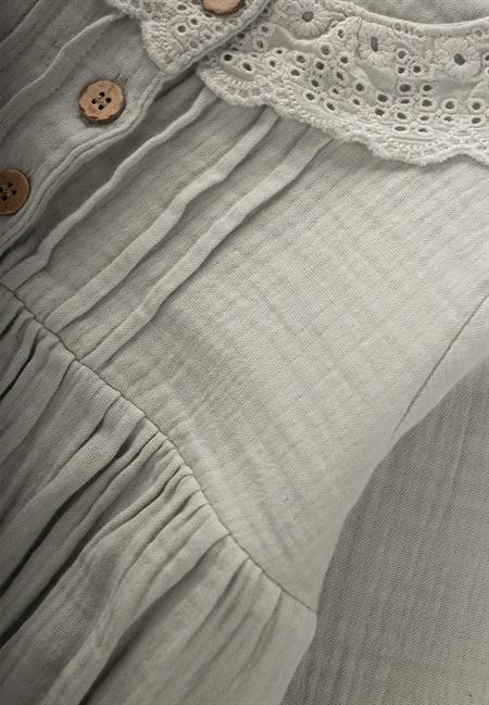 Fisto Yakalı Mevsimlik Müslin Zıbın 0-2 Yaş Su Yeşili