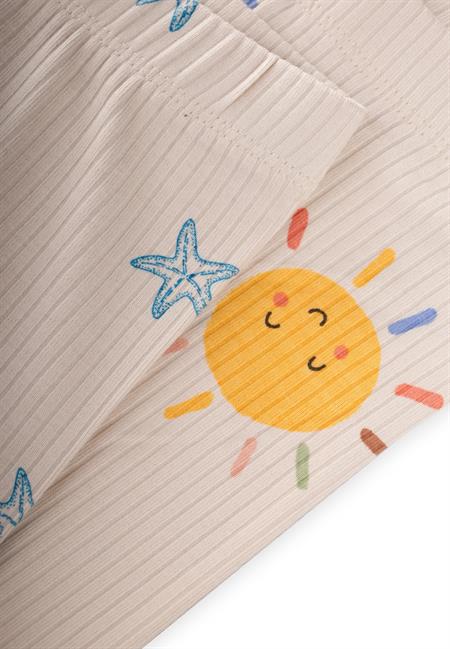 İkili Set Tayt 1-8 Yaş GÜNEŞ - YILDIZ DESEN