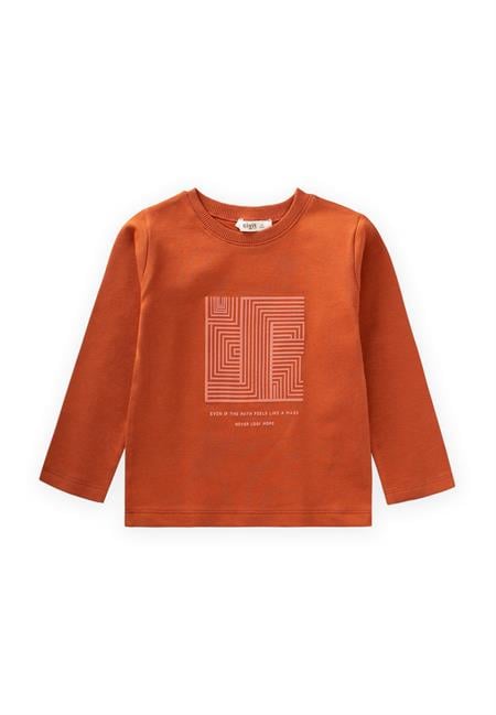 Baskılı Sweatshırt 2-10 Yaş KİREMİT