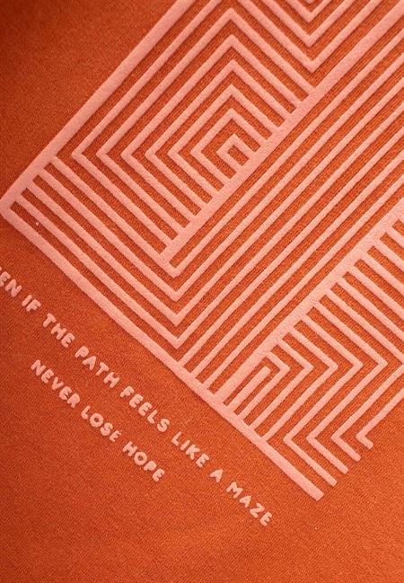 Baskılı Sweatshırt 2-10 Yaş KİREMİT