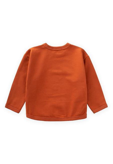 Traktör Nakışlı Sweatshırt 0-4 Yaş Kiremit