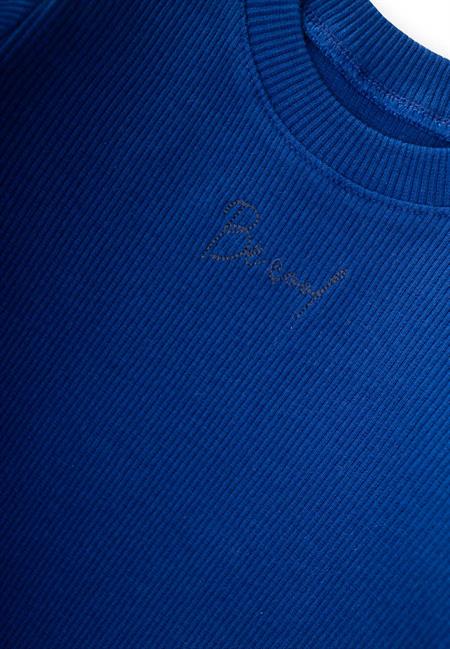 Be Cool Nakışlı Sweatshirt Takım 0-5 Yaş Saks Mavi