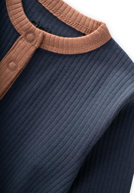 Biye Detaylı Tulum 0-2 Yaş Lacivert