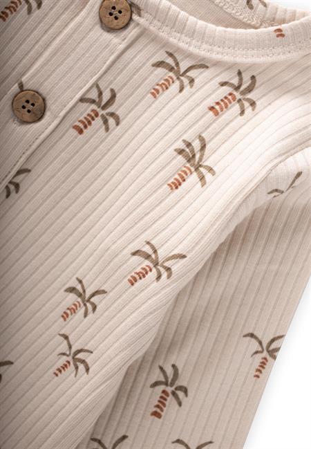 Baskılı Tulum 0-3 Yaş Palmiye Desen