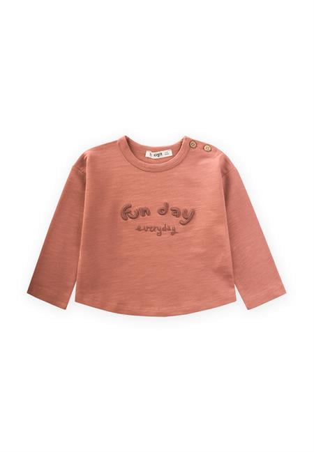 Nakışlı Sweatshirt 1-5 Yaş Oranj