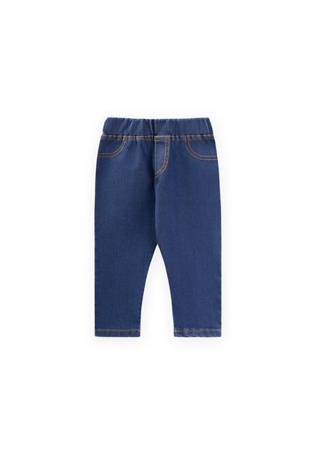 Sahte Cepli Tayt Pantolon 1-7 Yaş Mavi