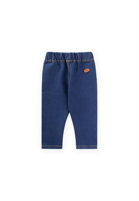 Sahte Cepli Tayt Pantolon 1-7 Yaş Mavi