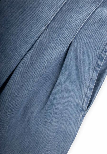 Geniş Paça Kot Pantolon 4-12 Yaş A Mavi