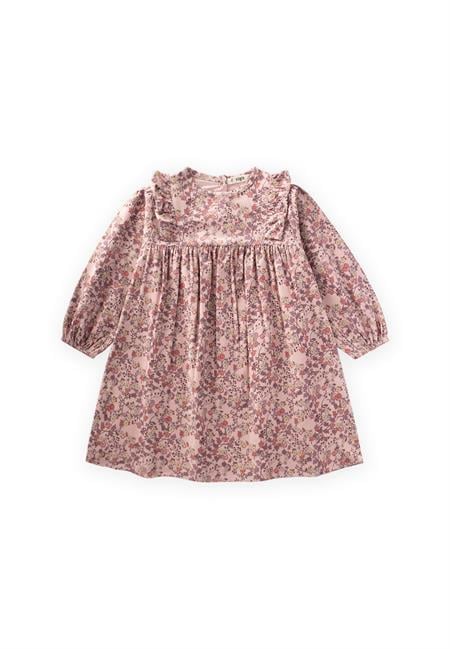 Elbise 8-12 Yaş Pudra Pembe