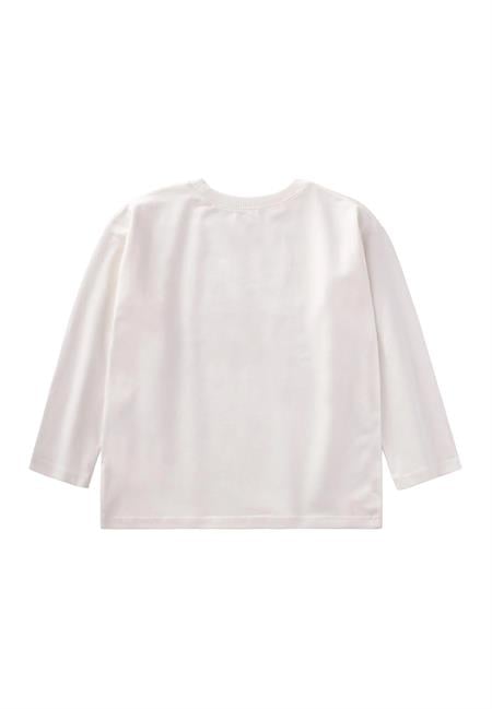 Mevsimlik Basic T-Shırt 8-14 Yaş Kırık Beyaz