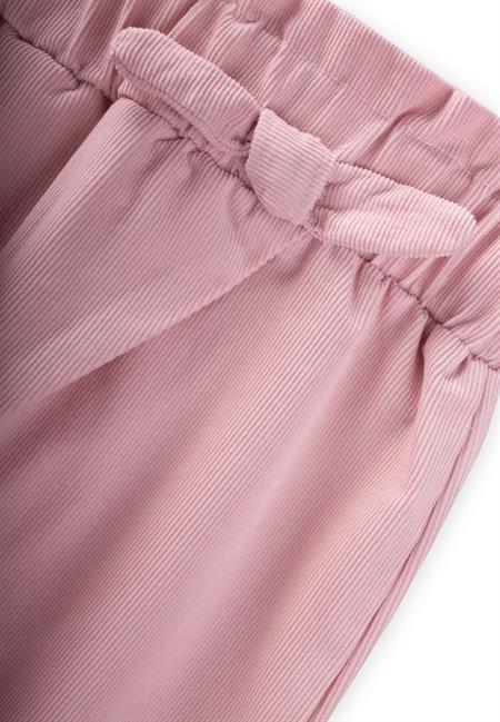 Kadife Bebe Şalvar Pantolon 0-3 Yaş Leylak