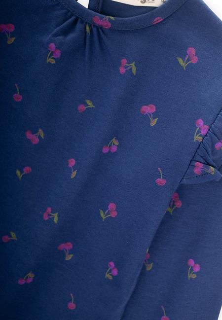 Uzun Kollu T-Shırt 1-7 Yaş Lacivert