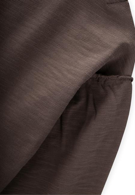 Fırçalı Rustik Uzun Kollu T-Shırt 1-7 Yaş VİZON