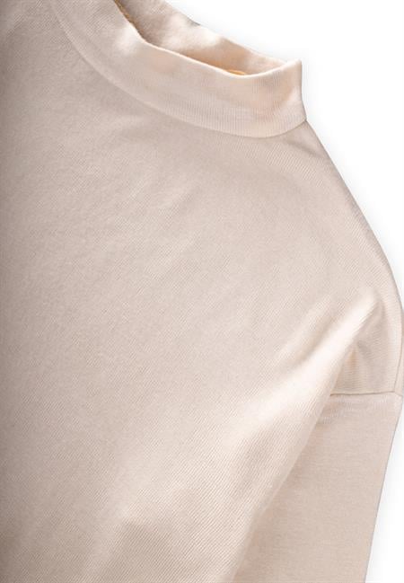 Yumuşak Dökümlü Oversize Bambu Takım 3-10 Yaş Ekru