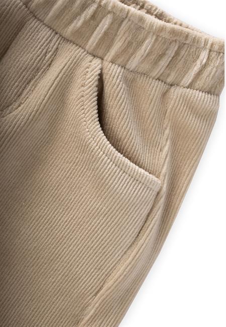 Fitilli Kadife Pantolon 8-12 Yaş Bej