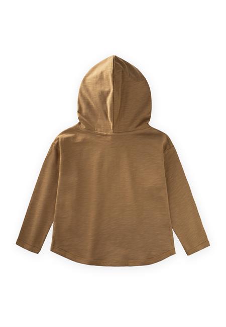 Kapşonlu Uzun Kollu T-Shırt 2-10 Yaş OLİVE