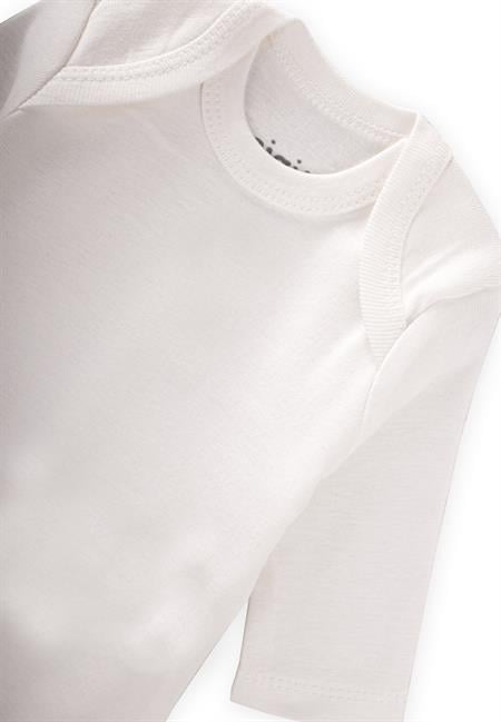 Üçlü Uzun Kol Zıbın 0-3 Yaş Beyaz