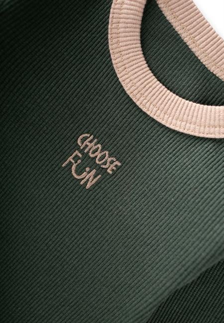 Nakışlı Uzun Kollu Zıbın Takım 0-3 Yaş Haki Yeşil