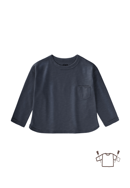 Uzun Kollu Mevsimlik T-Shırt 1-7 Yaş LACİVERT