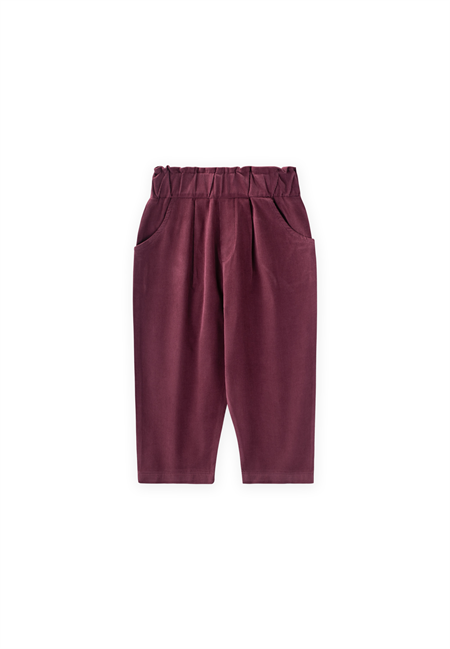 Kadife Boyfriend Pantolon 1-8 Yaş MÜRDÜM