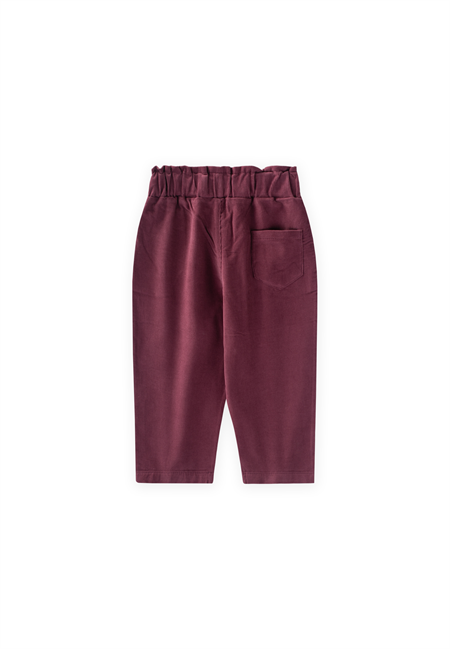 Kadife Boyfriend Pantolon 1-8 Yaş MÜRDÜM