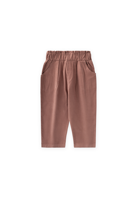 Kadife Boyfriend Pantolon 1-8 Yaş A.KAHVE