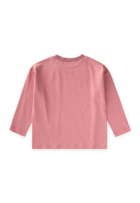 Sloganlı Uzun Kollu T-Shirt 2-10 Yaş K PEMBE