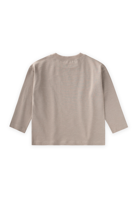 Sloganlı Uzun Kollu T-Shirt 2-10 Yaş S VİZON