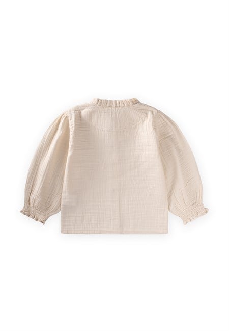 Organik Müslin Gömlek 2-10 Yaş Natural