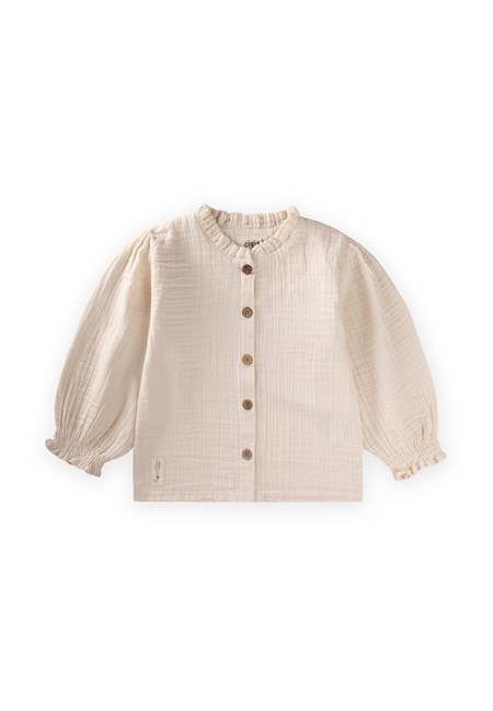 Organik Müslin Gömlek 2-10 Yaş Natural