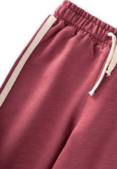 Şerit Detaylı Eşofman 1-10 Yaş Bordo