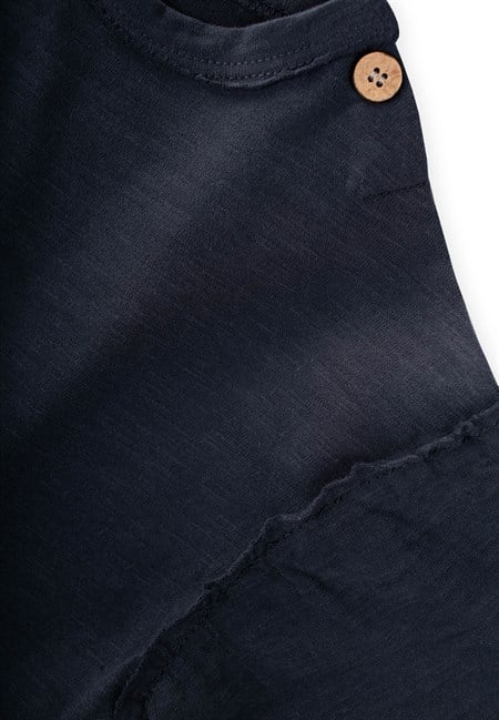 Kadife Pantolonlu T-Shirt Takım 1-7 Yaş Lacivert