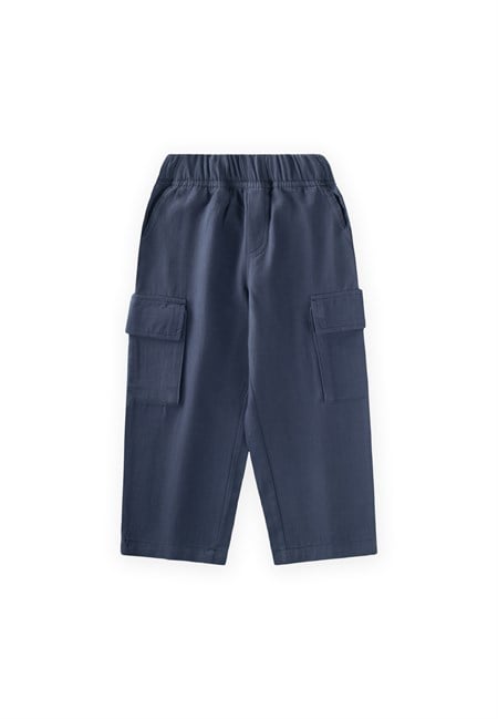 Kargo Cepli Pantolon 3-12 Yaş LACİVERT