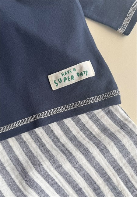 Oversize Pantolon Takım 2-10 Yaş LACİVERT