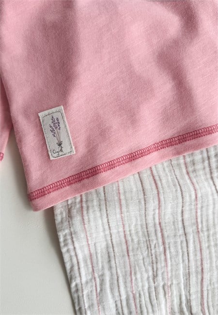 Oversize Pantolon Takım 2-10 Yaş Pembe