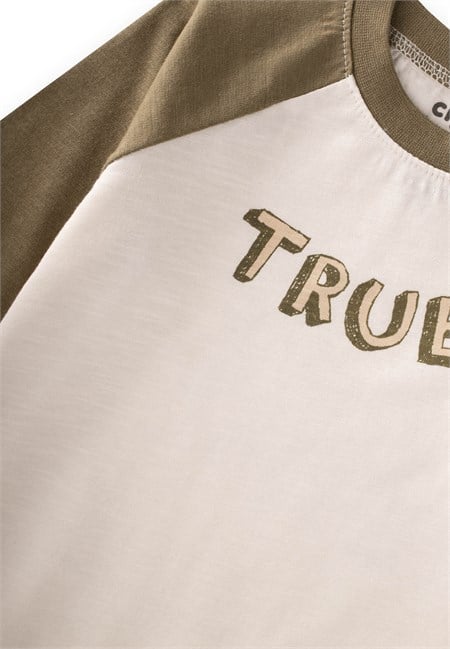 Reglan Kol Uzun Kollu Tulum 0-3 Yaş Ekru Olive