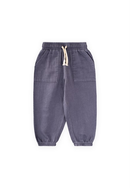 Müslin Gabardin Pantolon 2-8 Yaş Gri